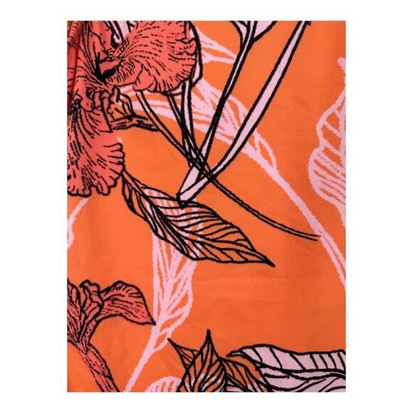 Hutch Louanne floral one piece swimsuit orange size Medium M - Picture 5 of 8